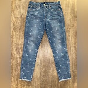 The Gap flower jeans